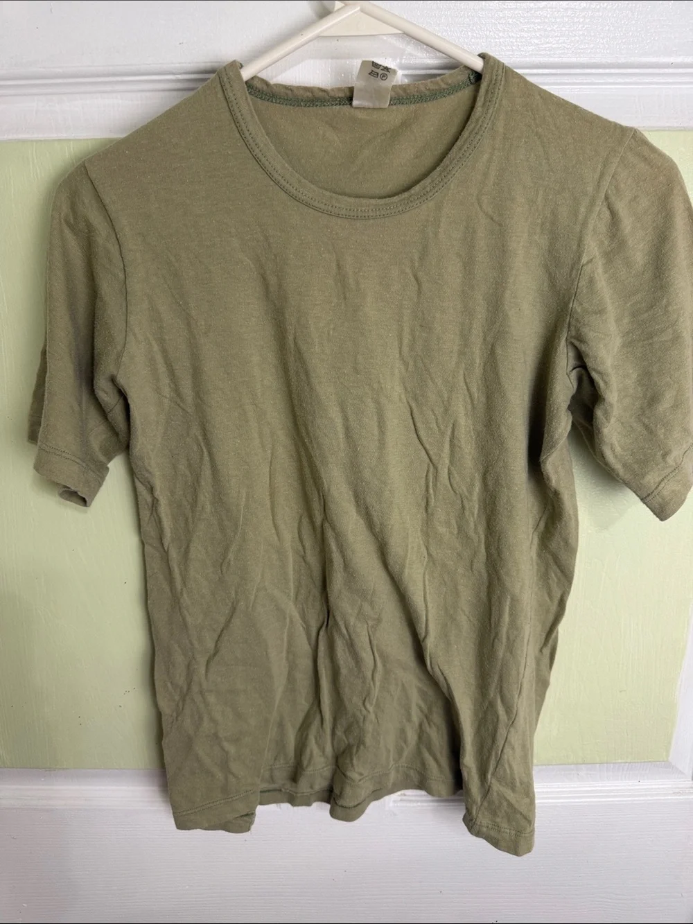 Men's Olive Short Sleeve Crew Neck T-Shirt